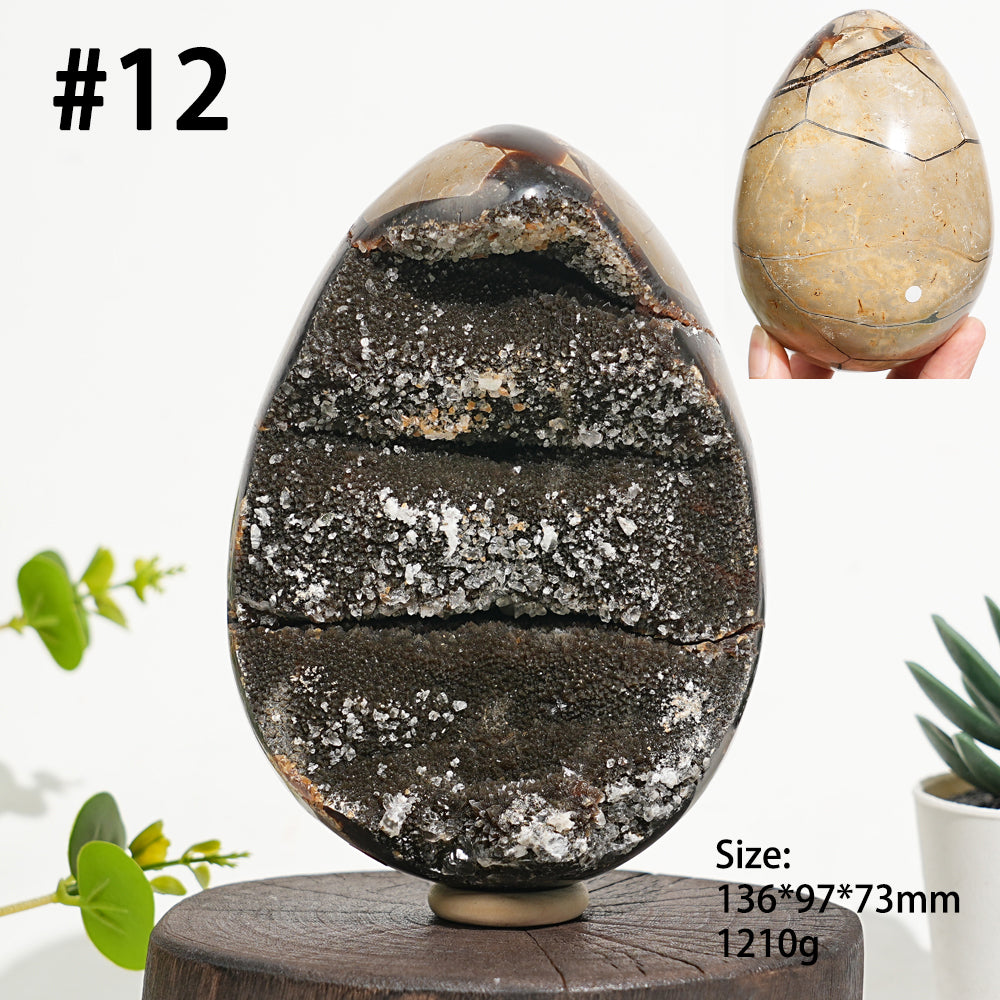 Unique,Natural Crystal Septarian Egg