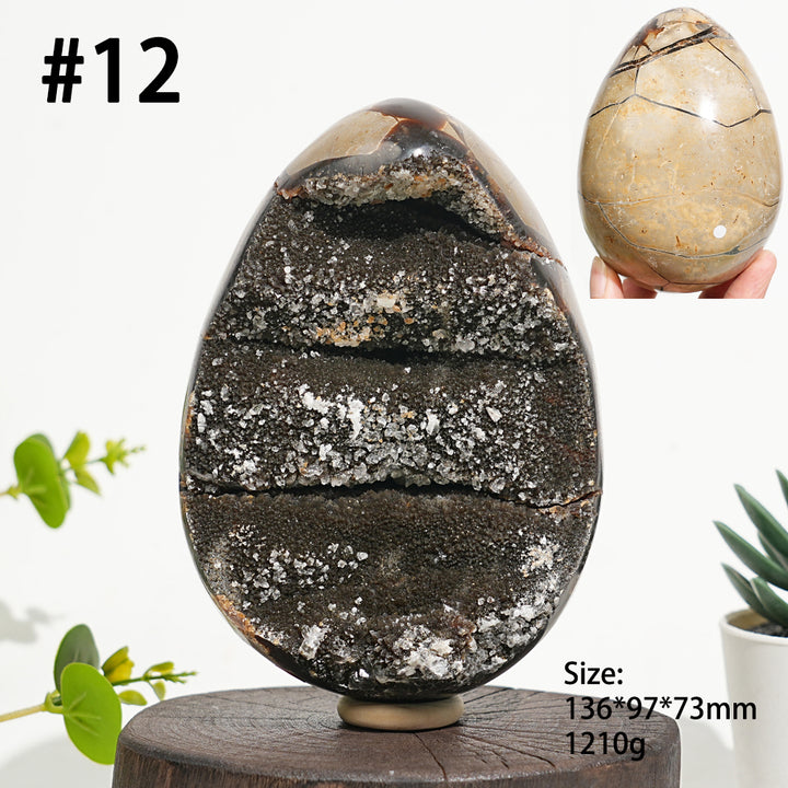 Unique,Natural Crystal Septarian Egg