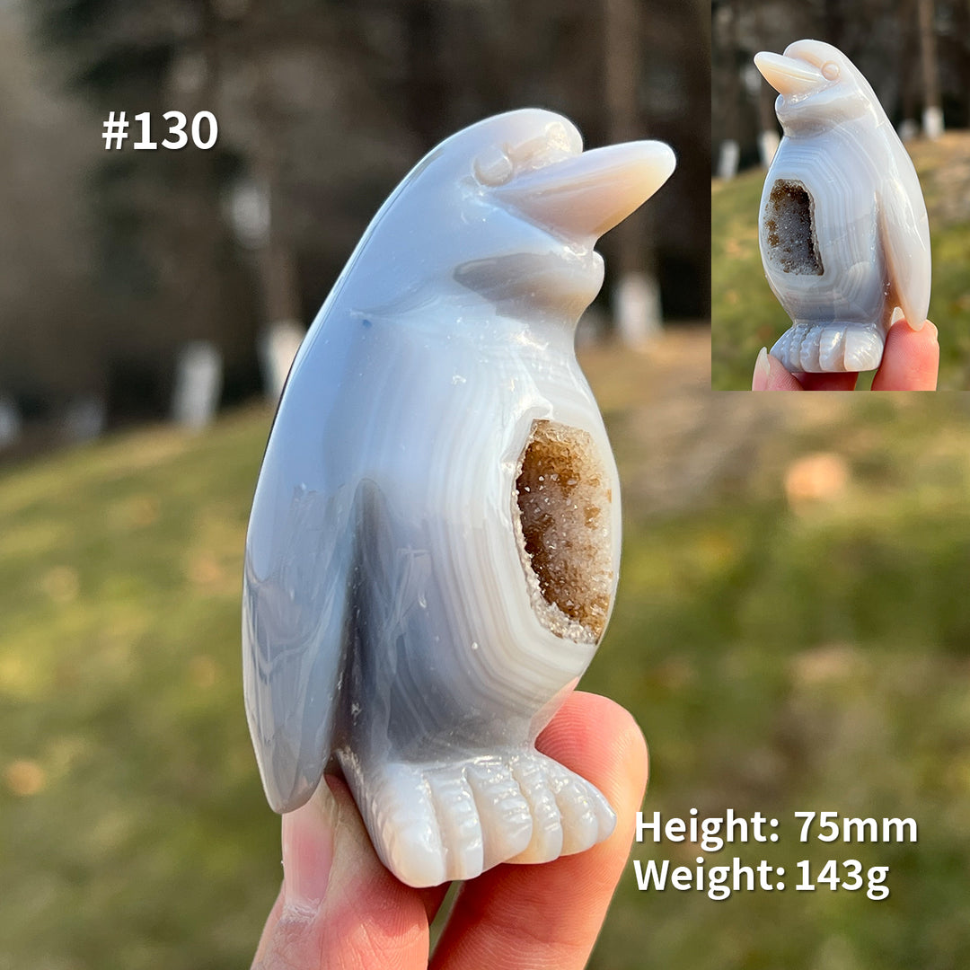 Unique, Agate Geode Penguin