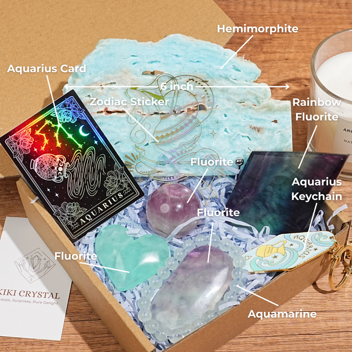 Exclusive Natural 12 Zodiac Crystal Healing Set