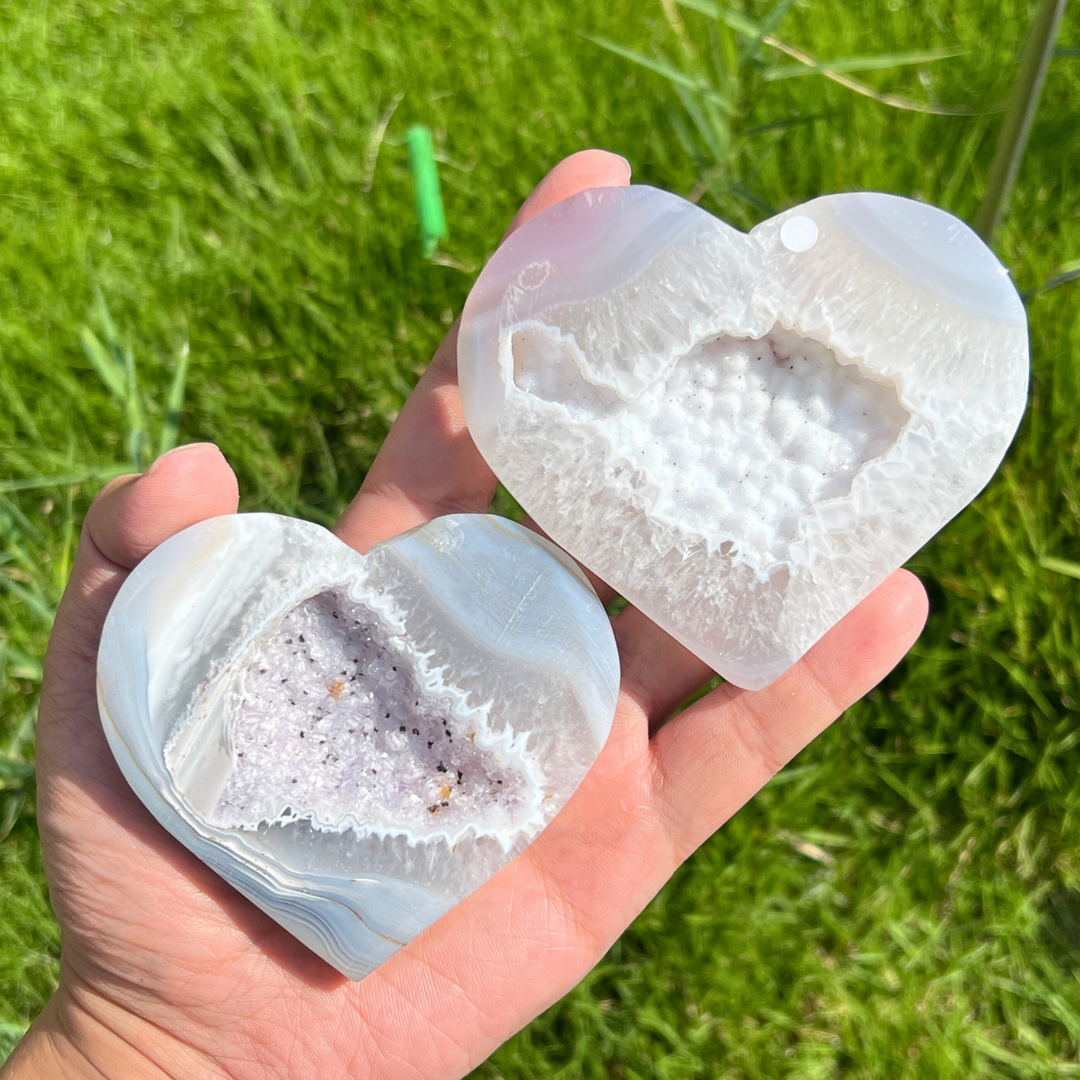 Unique, Agate Geode Heart