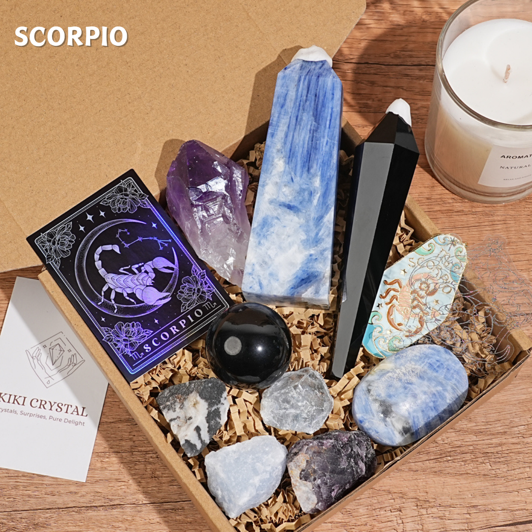 Exclusive Natural 12 Zodiac Crystal Healing Set