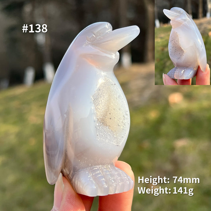 Unique, Agate Geode Penguin