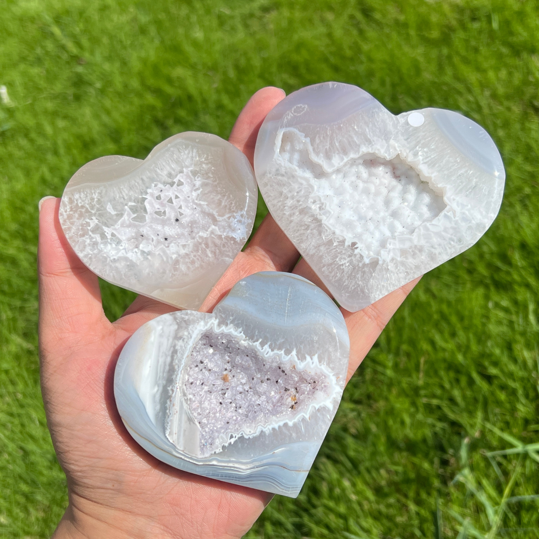 Unique, Agate Geode Heart