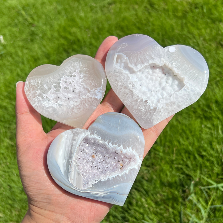 Unique, Agate Geode Heart