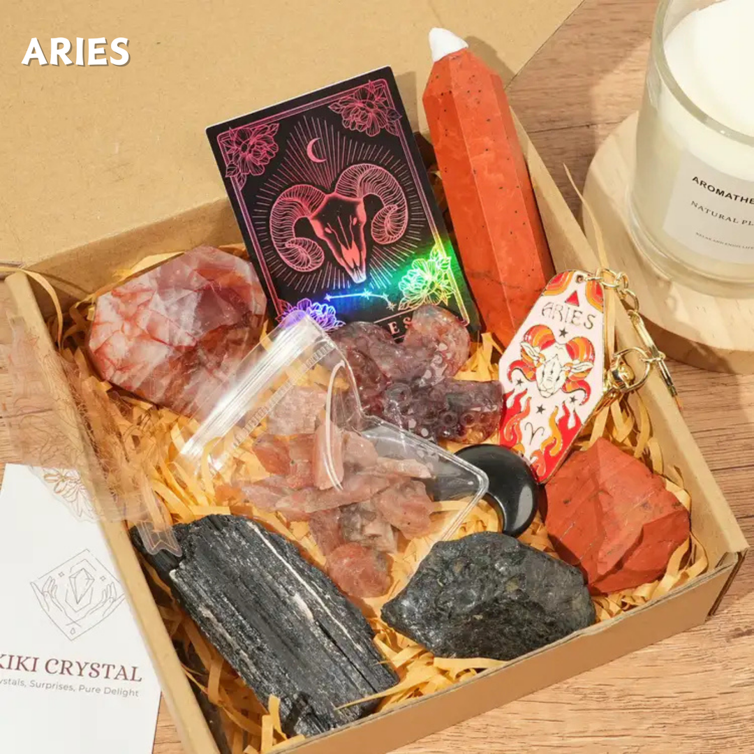 Exclusive Natural 12 Zodiac Crystal Healing Set