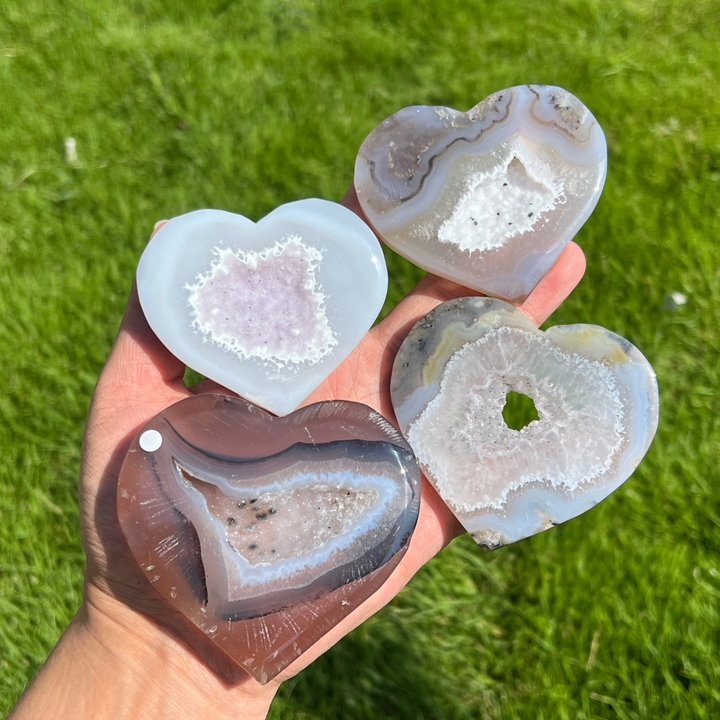 Unique, Agate Geode Heart