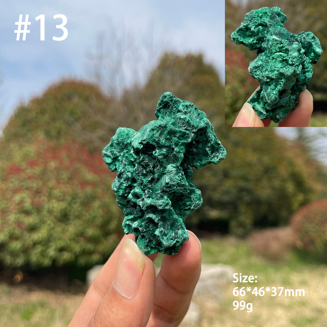 Unique,Natural Crystal Acicular Malachite Raw