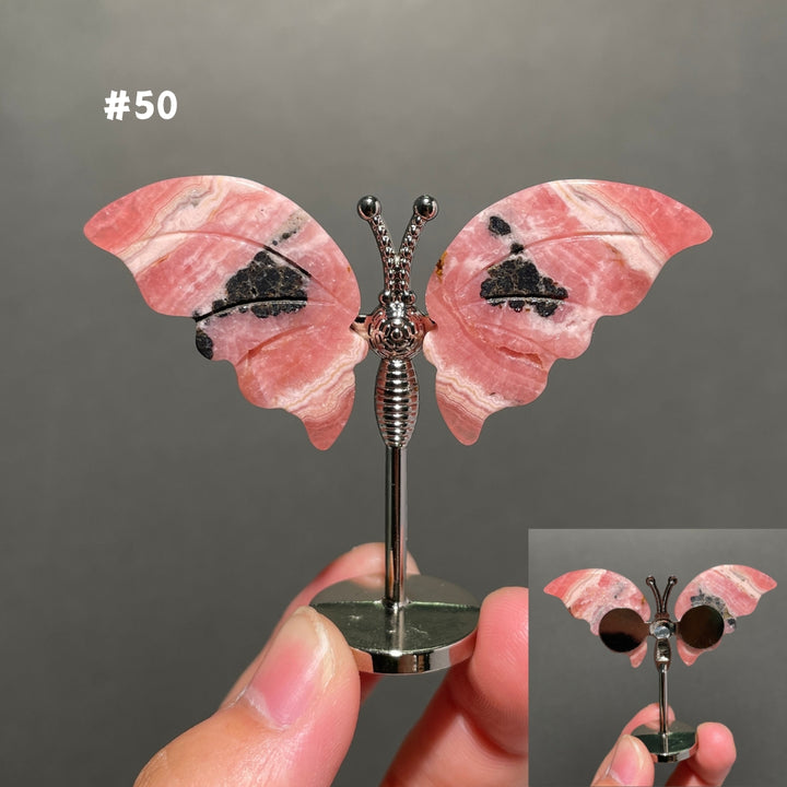 Unique,2.3"+Rhodochrosite Butterfly
