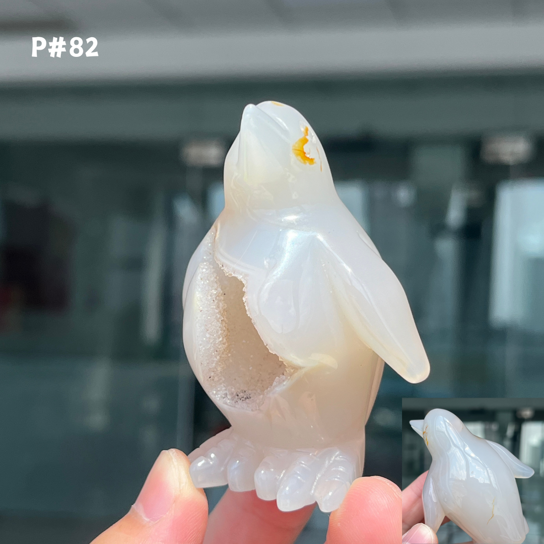 Unique, Agate Geode Penguin