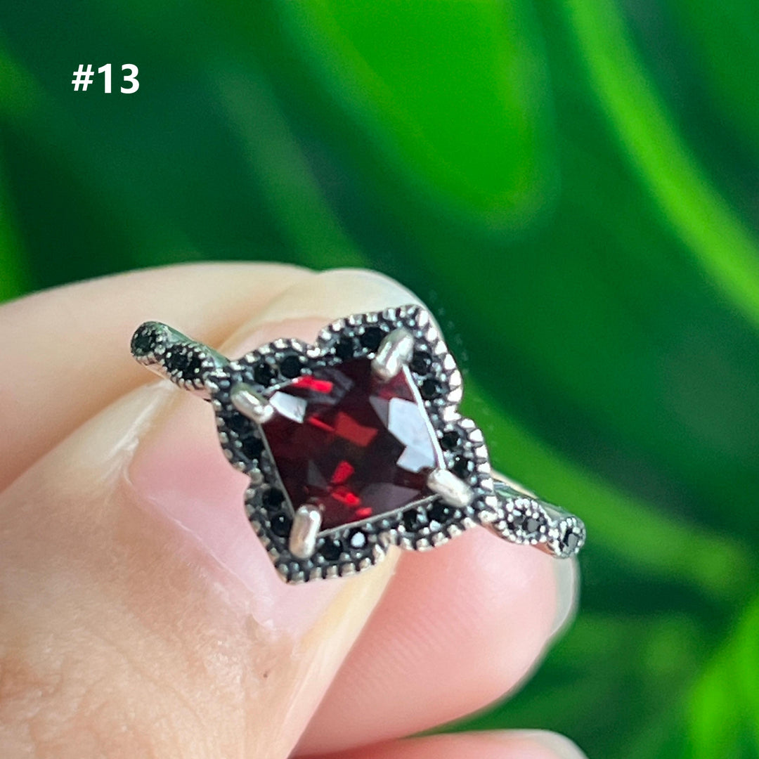 Garnet Ring,S925