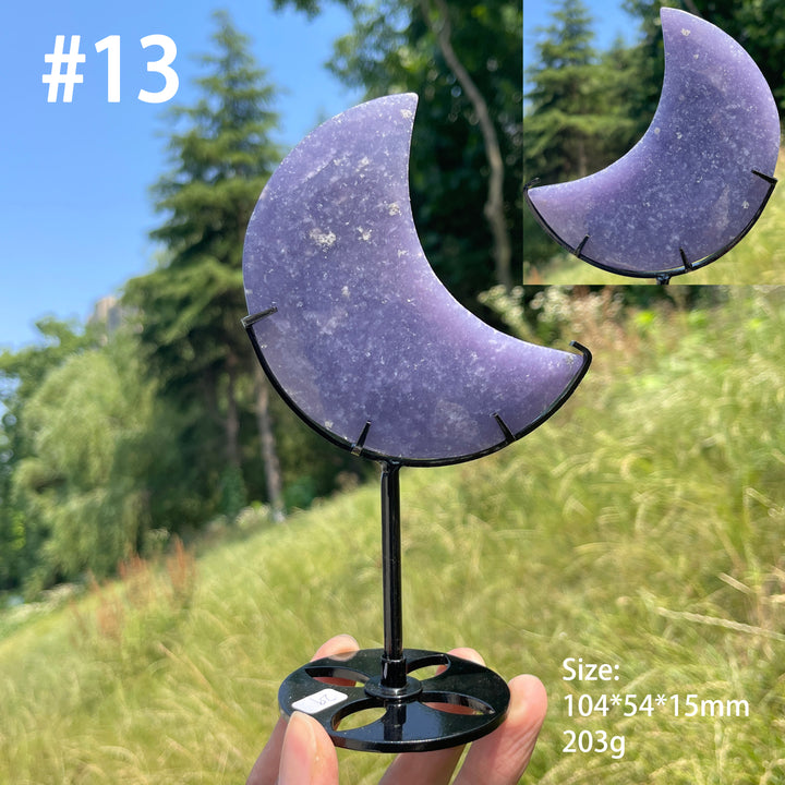 Unique,Natural Lepidolite Moon
