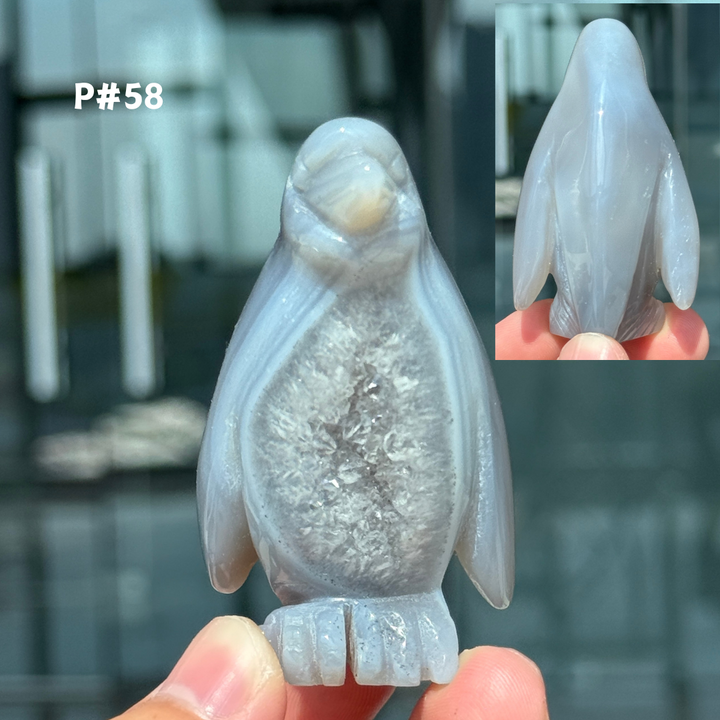 Unique, Agate Geode Penguin