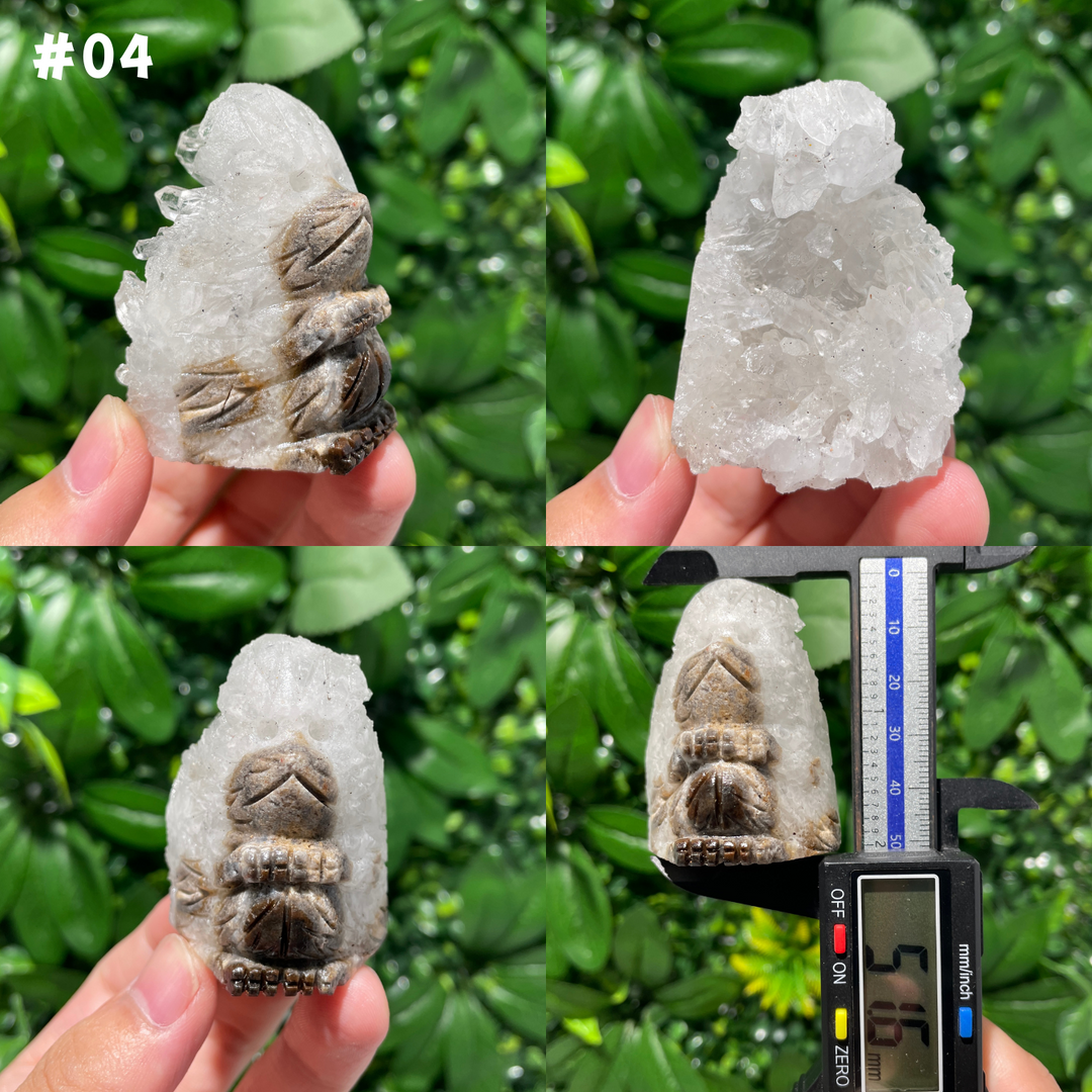 Crystal Quartz cluster carving