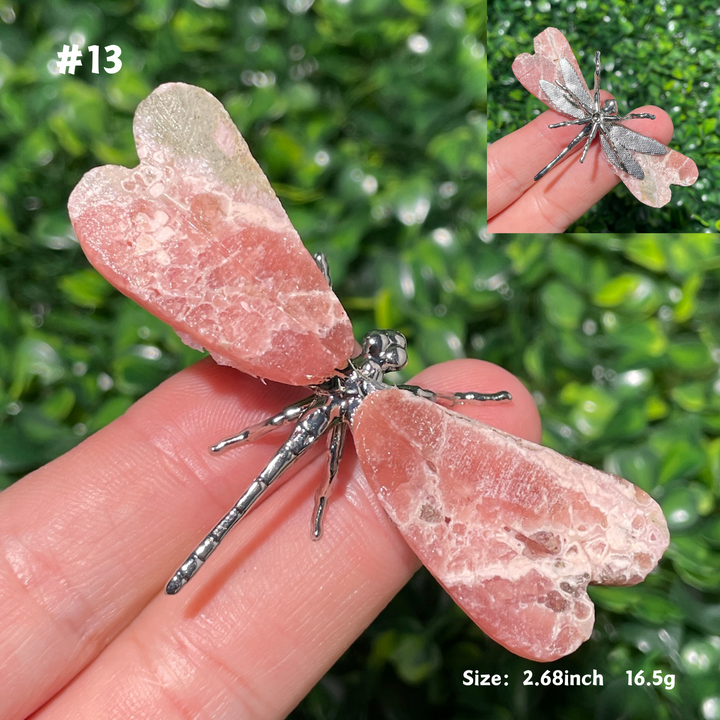 Unique,Rhodochrosite Dragonfly