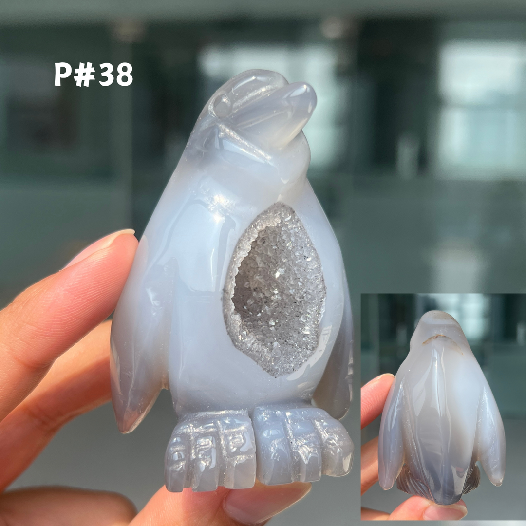 Unique, Agate Geode Penguin