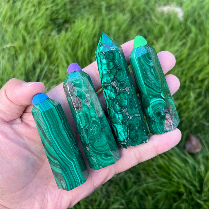 Natural Malachite Point