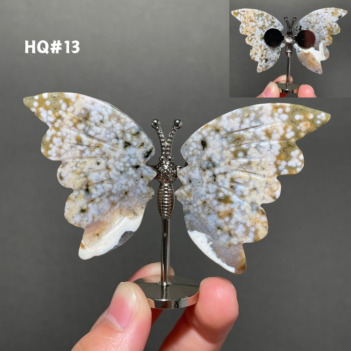 Unique,8th Vein Ocean Jasper Butterfly