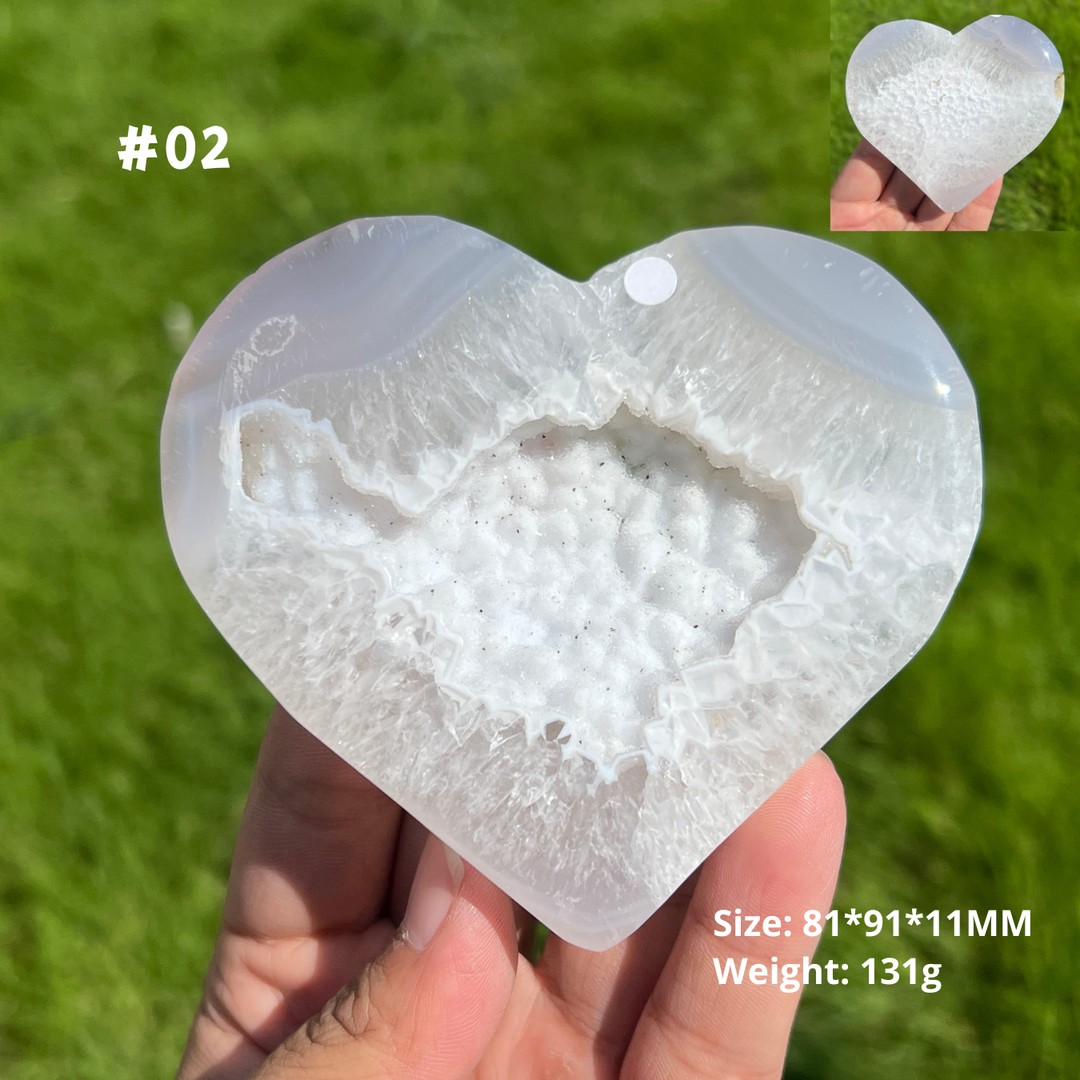 Unique, Agate Geode Heart