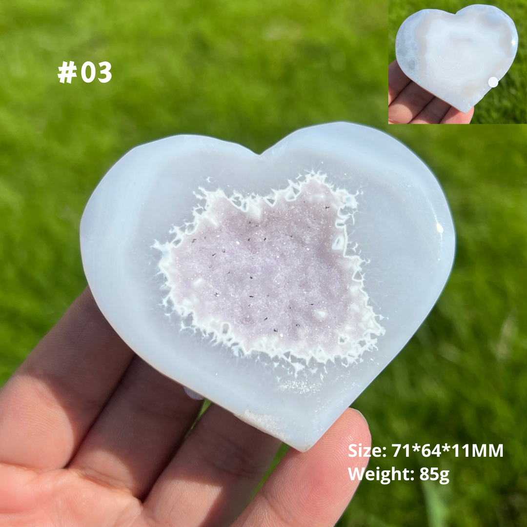 Unique, Agate Geode Heart
