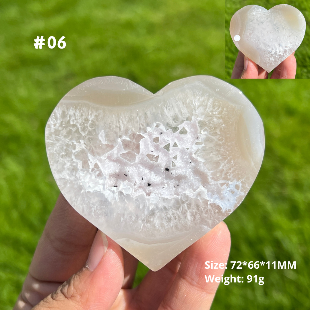Unique, Agate Geode Heart