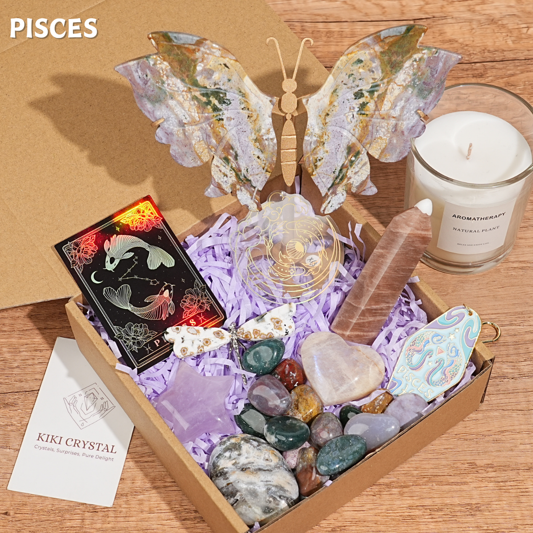 Exclusive Natural 12 Zodiac Crystal Healing Set