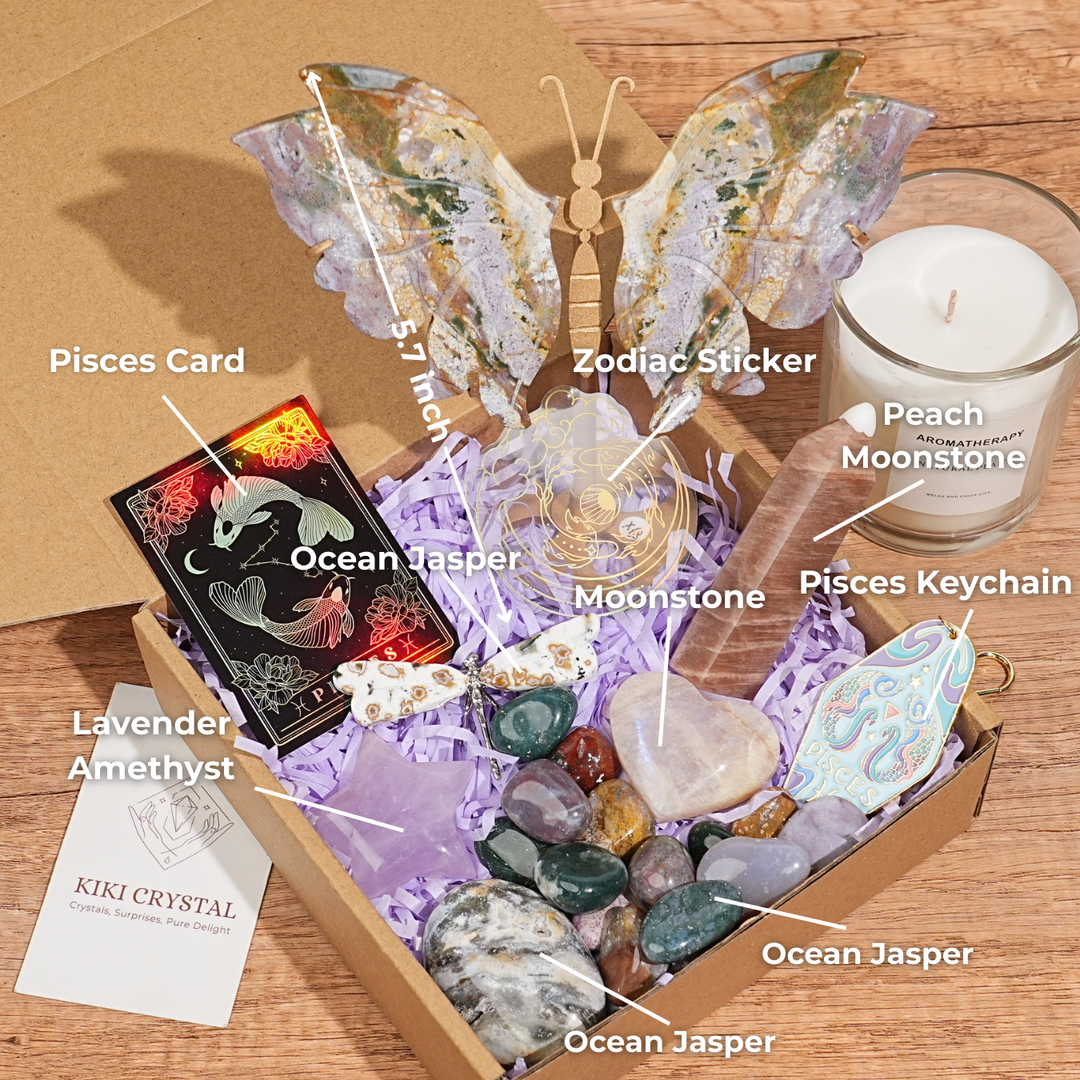 Exclusive Natural 12 Zodiac Crystal Healing Set