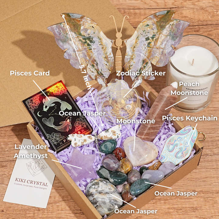 Exclusive Natural 12 Zodiac Crystal Healing Set