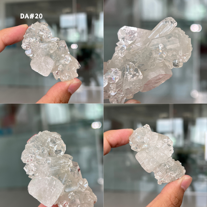 Unique, Diamond Apophyllite w/ Pink Zeolite Var.Stilbite