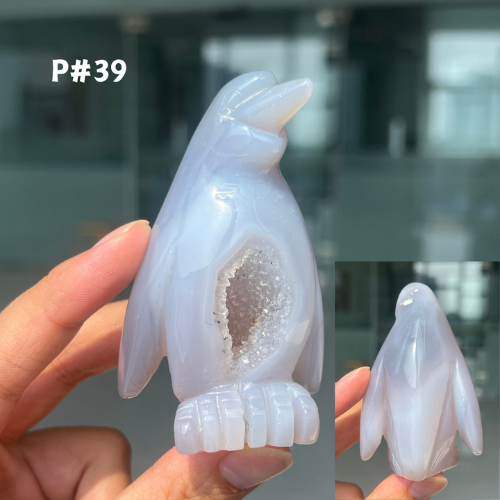 Unique, Agate Geode Penguin