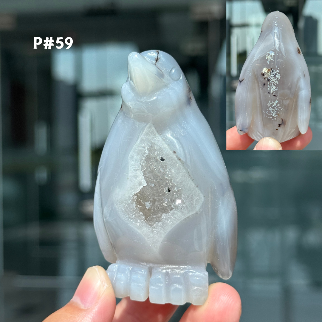 Unique, Agate Geode Penguin