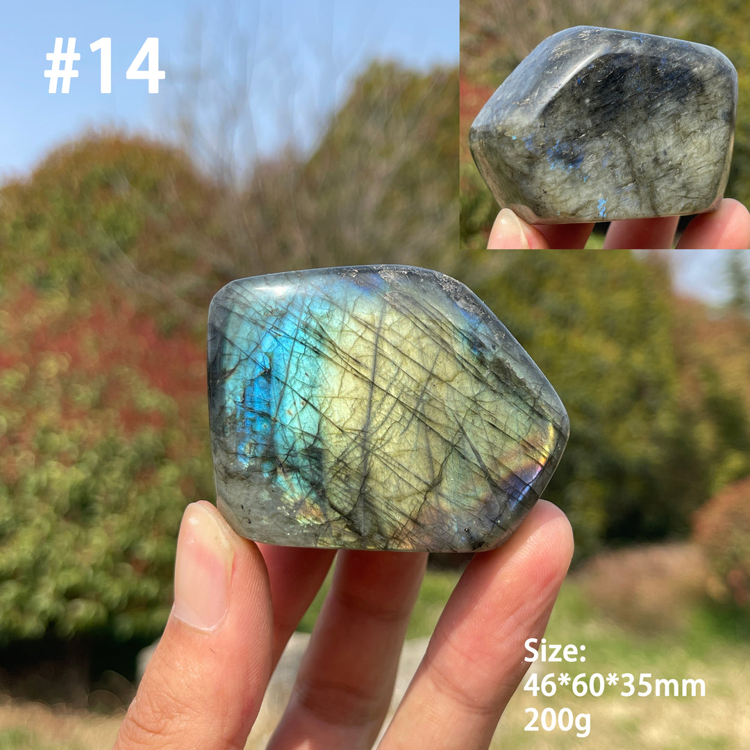 Unique,Natural Crystal Labradorite Ornament