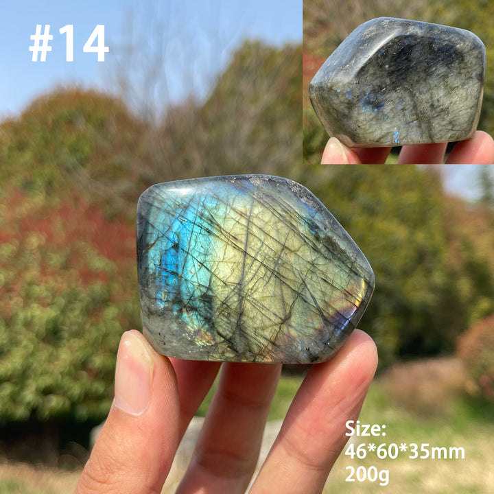 Unique,Natural Crystal Labradorite Ornament