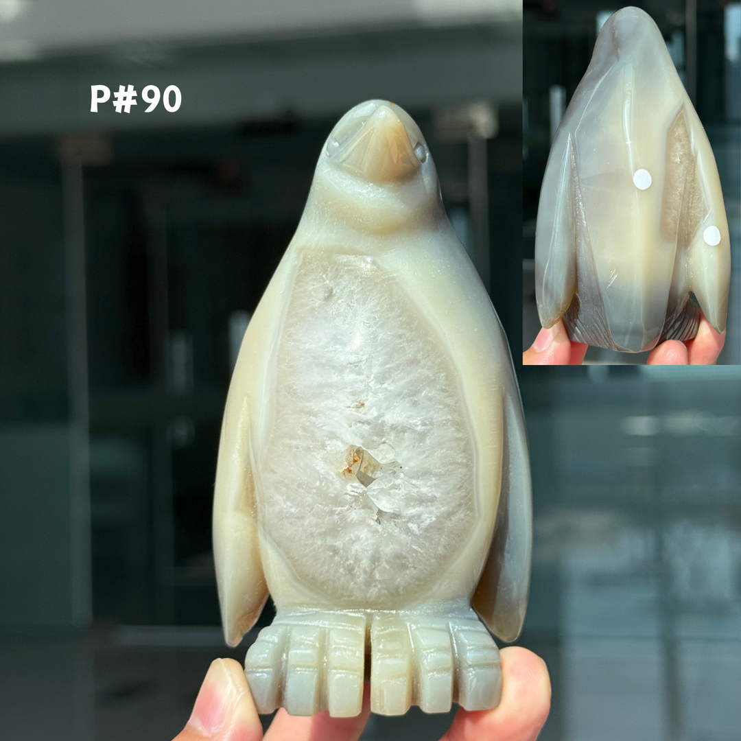 Unique, Agate Geode Penguin