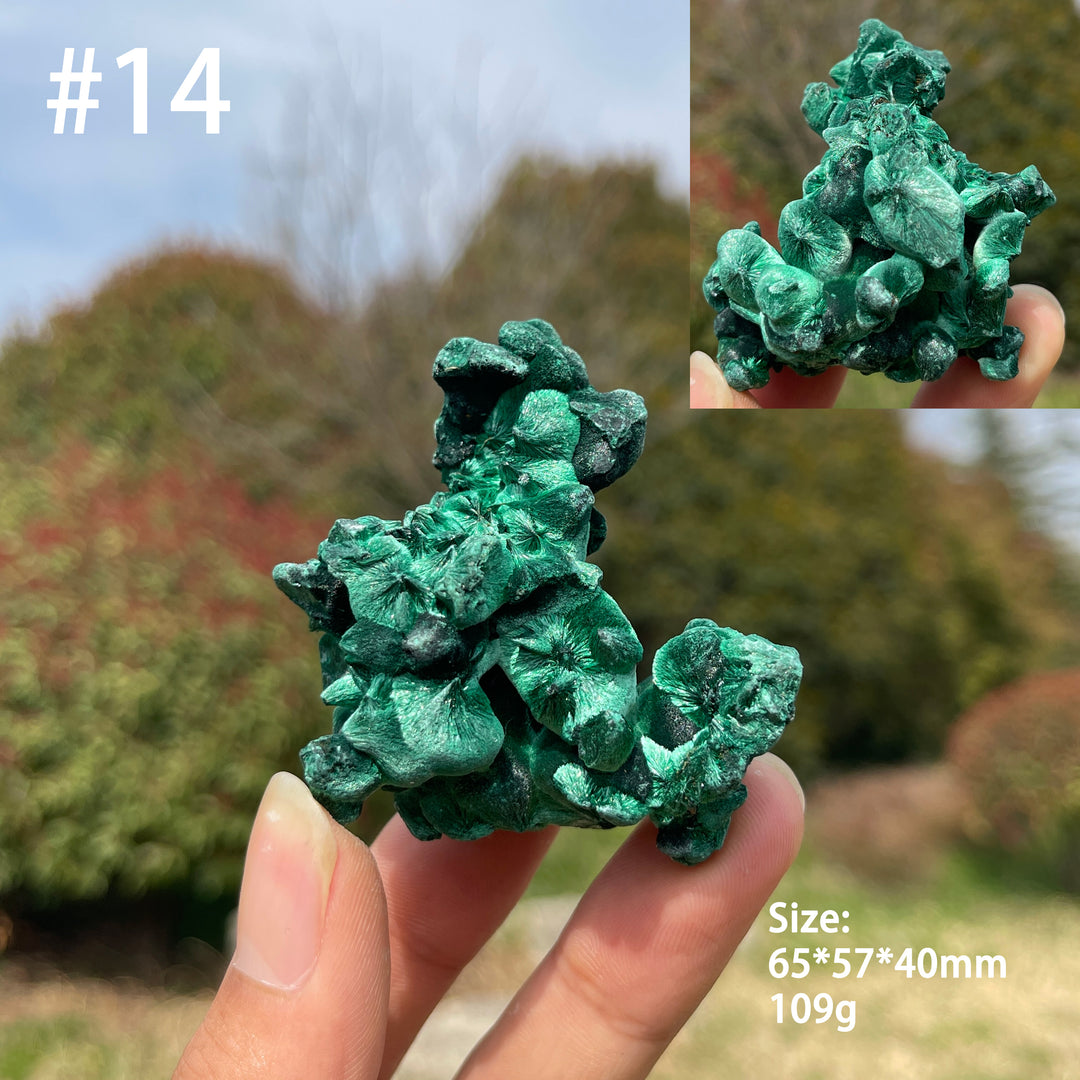 Unique,Natural Crystal Acicular Malachite Raw