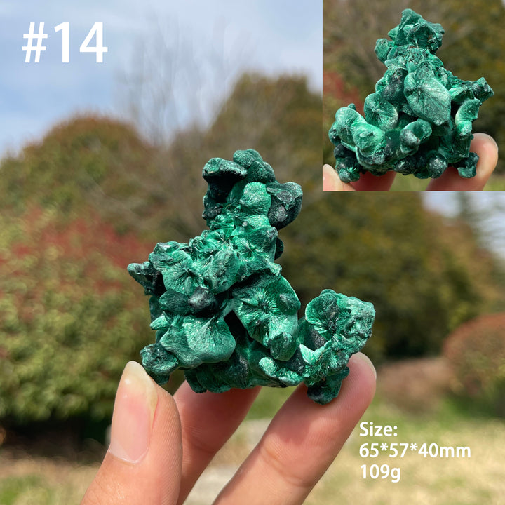 Unique,Natural Crystal Acicular Malachite Raw