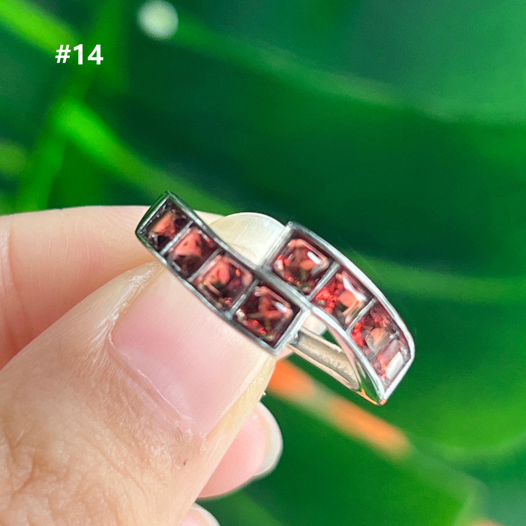 Garnet Ring,S925