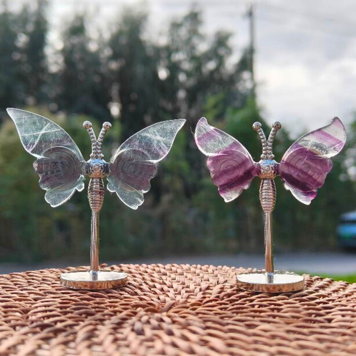 Crystal Fluorite Butterfly