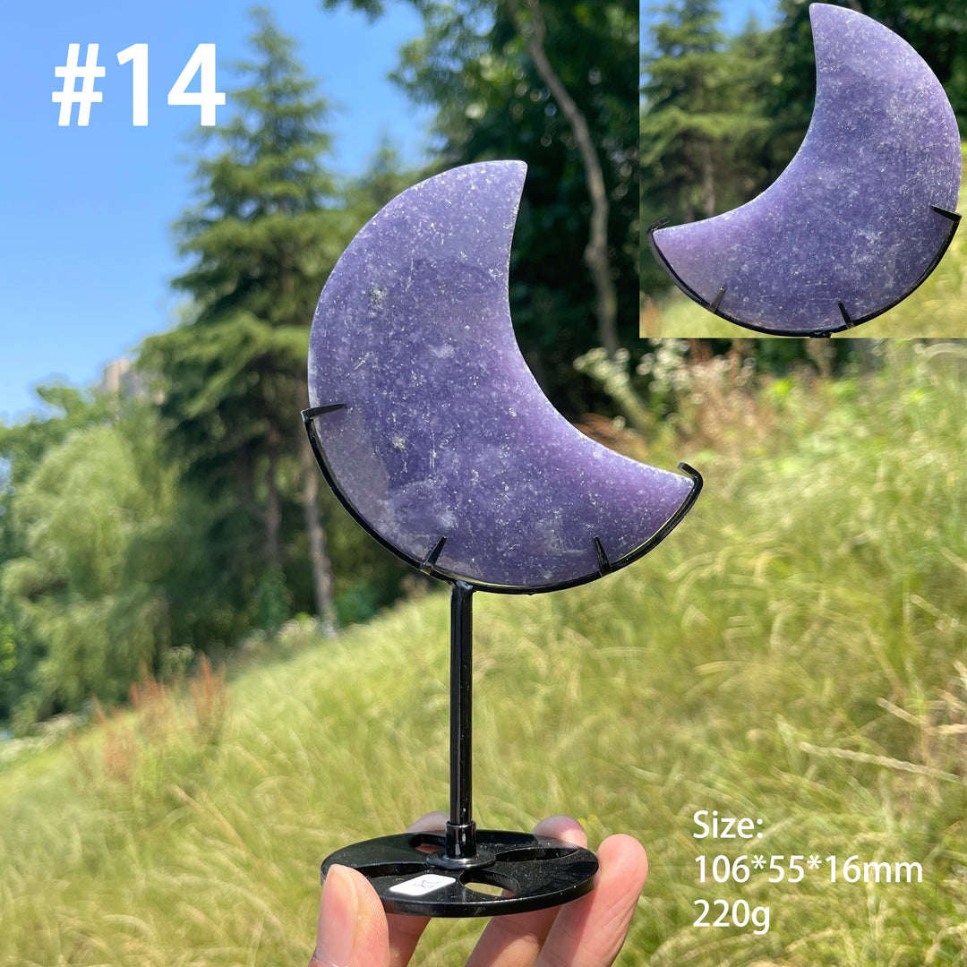 Unique,Natural Lepidolite Moon