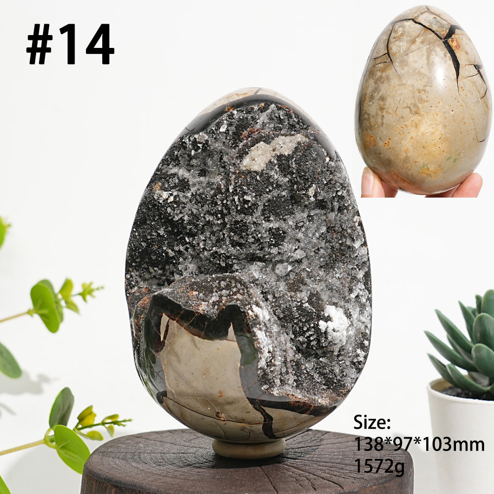 Unique,Natural Crystal Septarian Egg