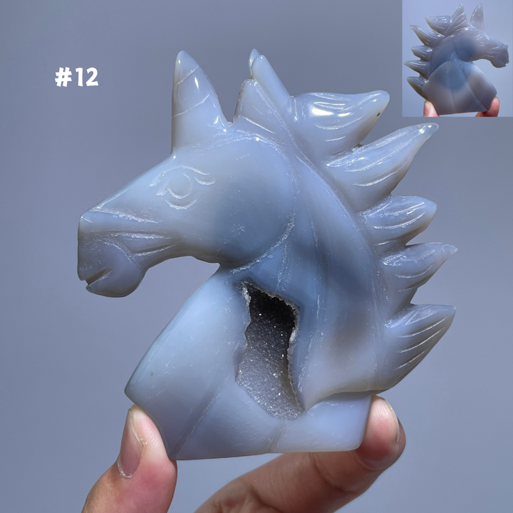 Unique,Agate Geode Unicorn