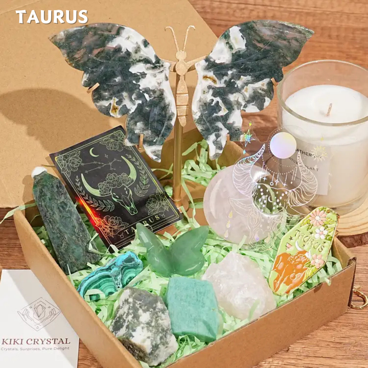 Exclusive Natural 12 Zodiac Crystal Healing Set