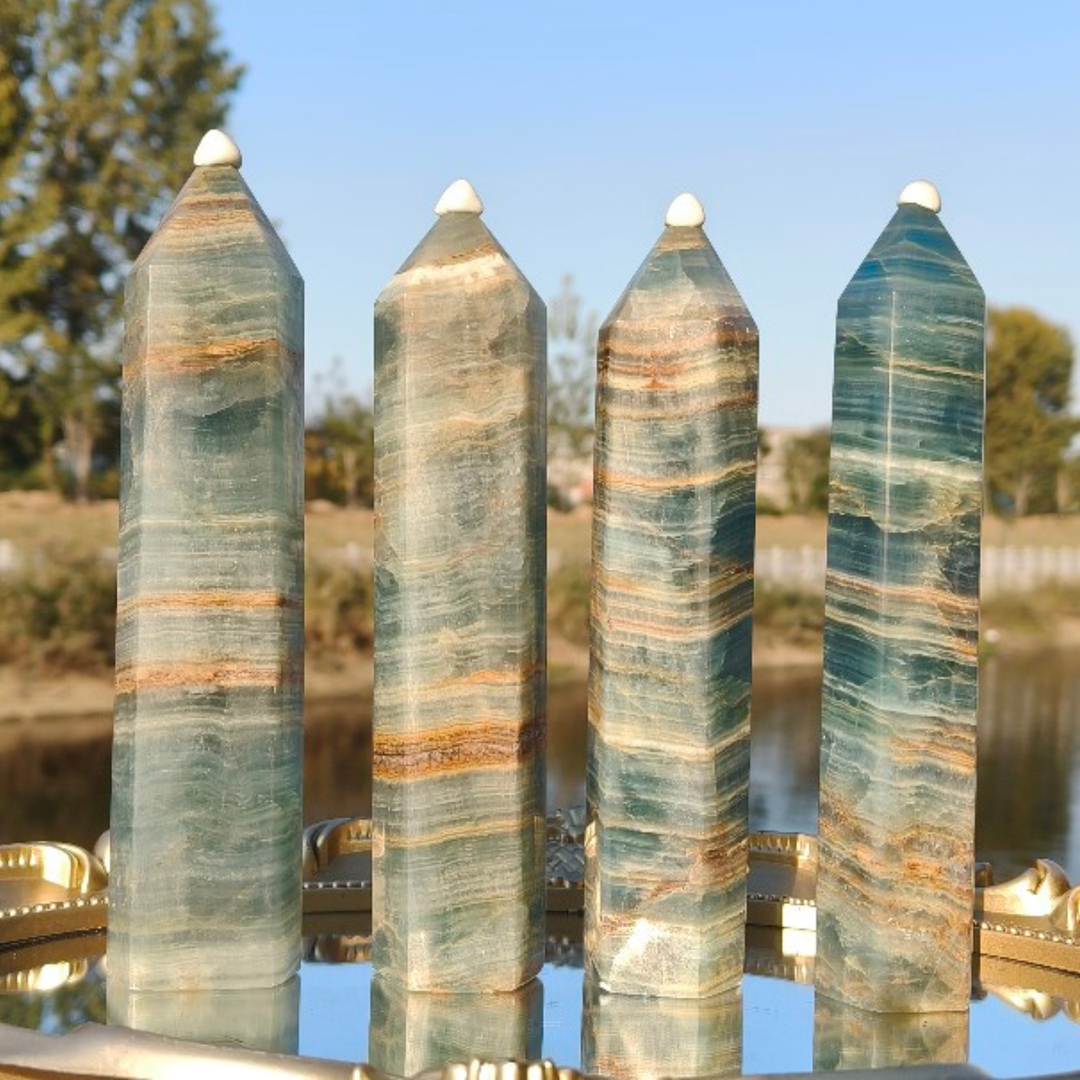 Lemurian Aquatine Calcite Point