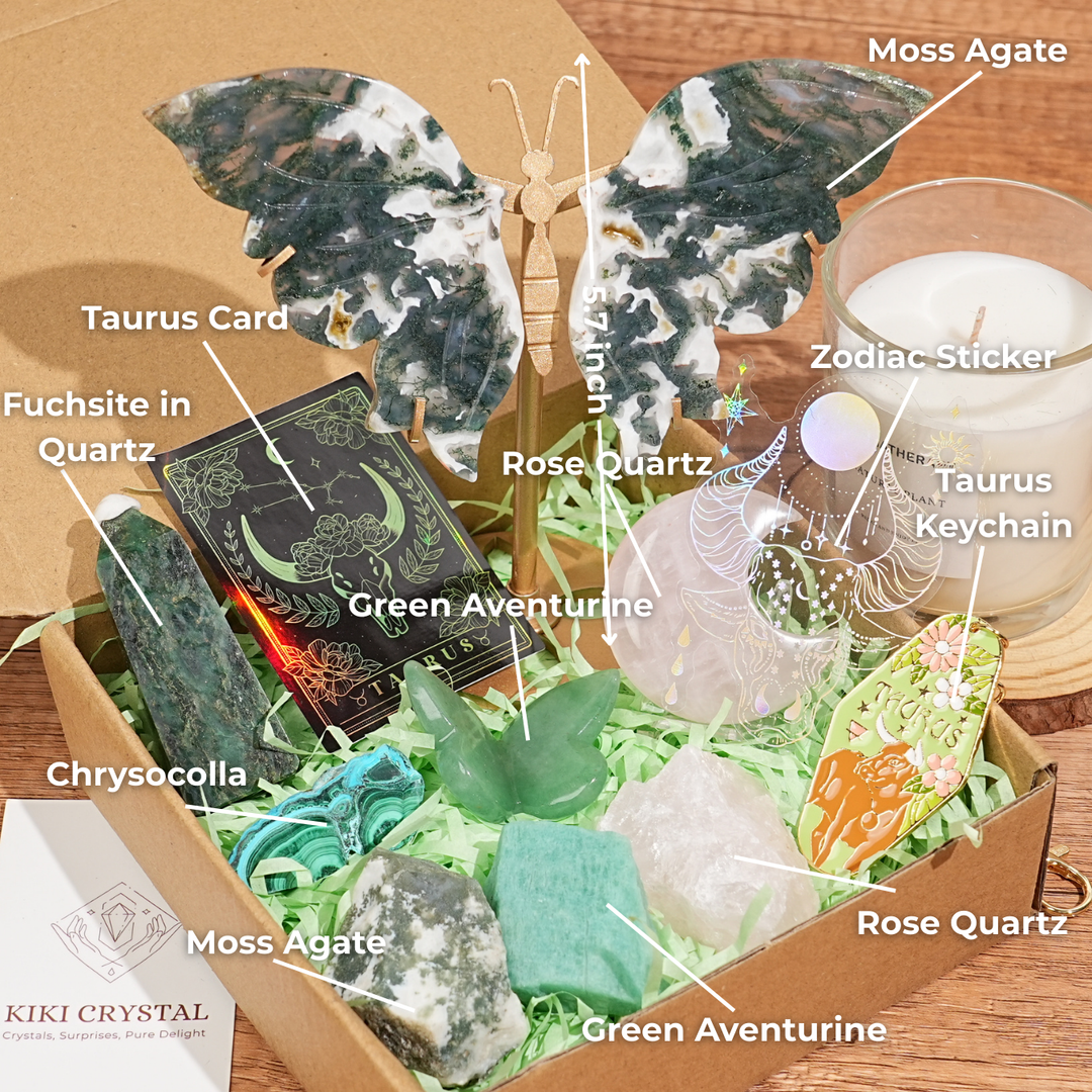 Exclusive Natural 12 Zodiac Crystal Healing Set