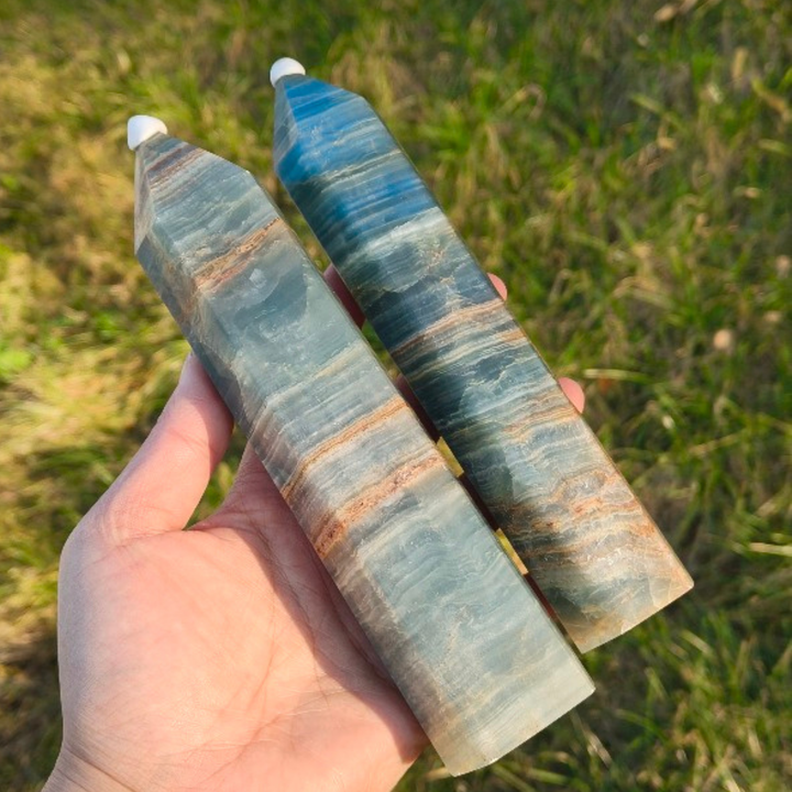 Lemurian Aquatine Calcite Point