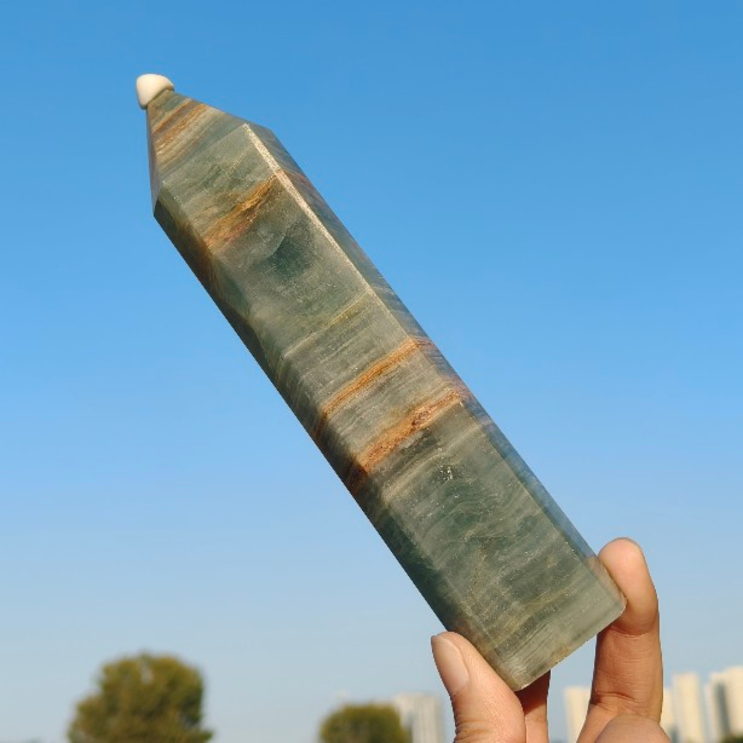 Lemurian Aquatine Calcite Point