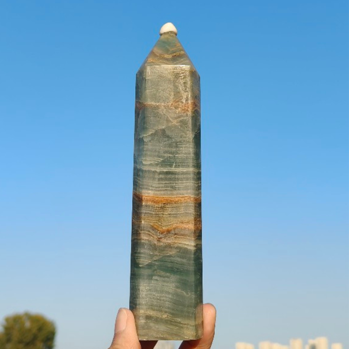 Lemurian Aquatine Calcite Point