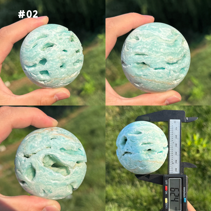 Unique,Hemimorphite Sphere