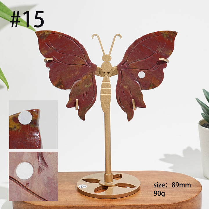 Unique,A Slightly Imperfect Natural Ocean Jasper Delicate Butterfly Wings