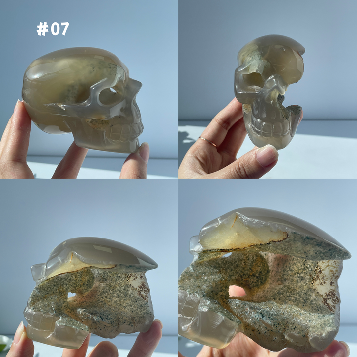 Big Sale,Agate Geode Skull